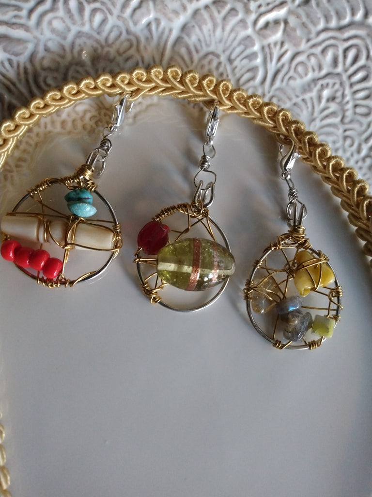 Miniature Dream catcher Goddess Braid Adornments- Delicate Hair Jewelry for Braids & Locs No 3