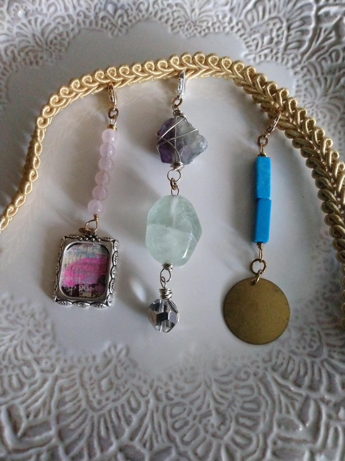 Vintage Inspired Goddess Crystal Braid Adornments- Delicate Hair Jewelry for Braids & Locs