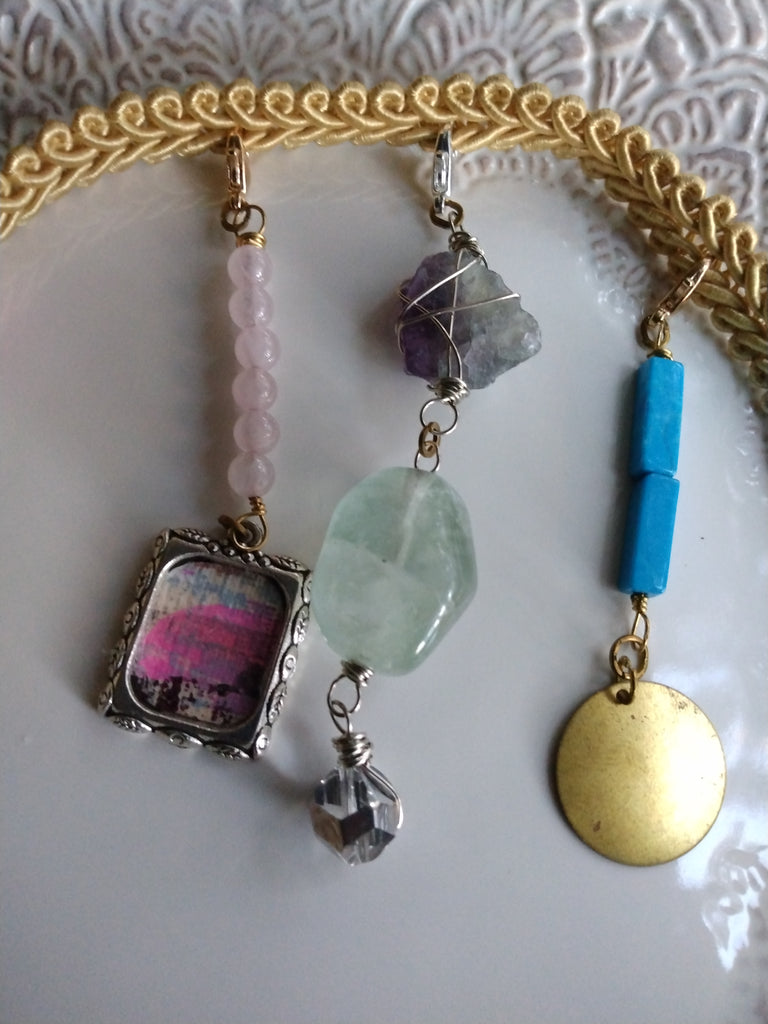Vintage Inspired Goddess Crystal Braid Adornments- Delicate Hair Jewelry for Braids & Locs