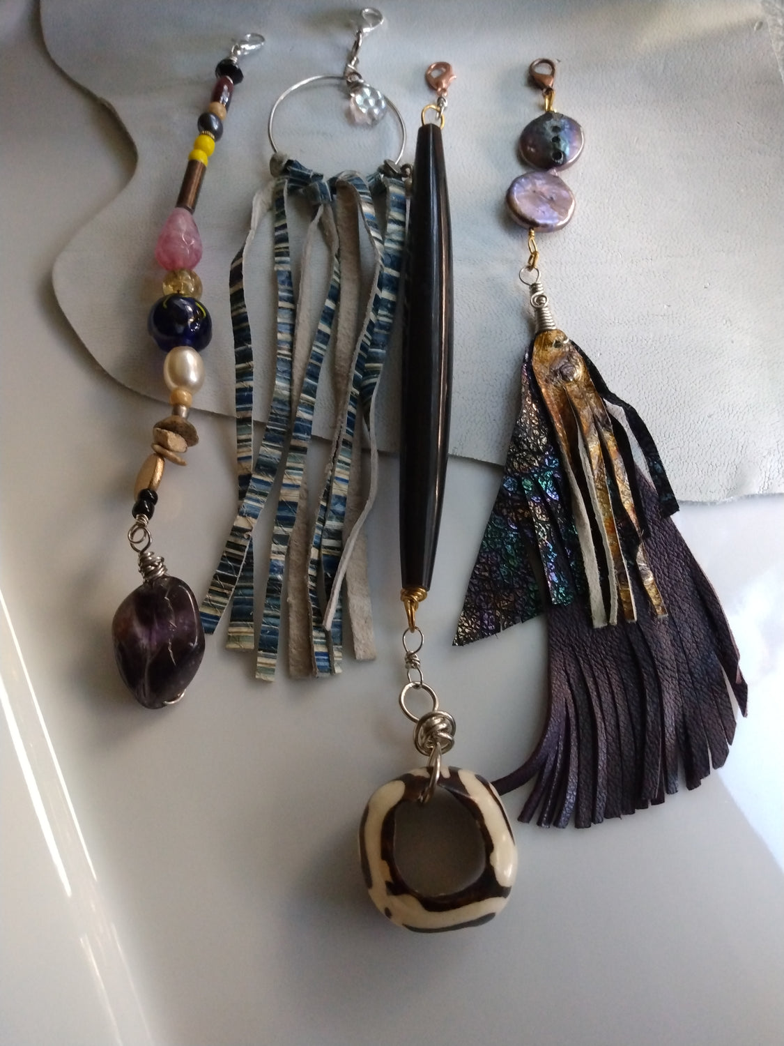 Sacred Loc & Braid Adornment Set – Handmade Afrocentric Hair Jewelry Bundle