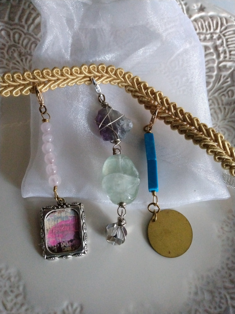 Vintage Inspired Goddess Crystal Braid Adornments- Delicate Hair Jewelry for Braids & Locs