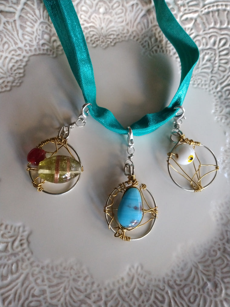 Miniature Dream catcher Goddess Braid Adornments- Delicate Hair Jewelry for Braids & Locs No 2
