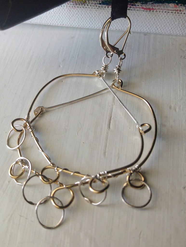 14kt gf ster fine silver hoops intuitively handmade by norahz boutique